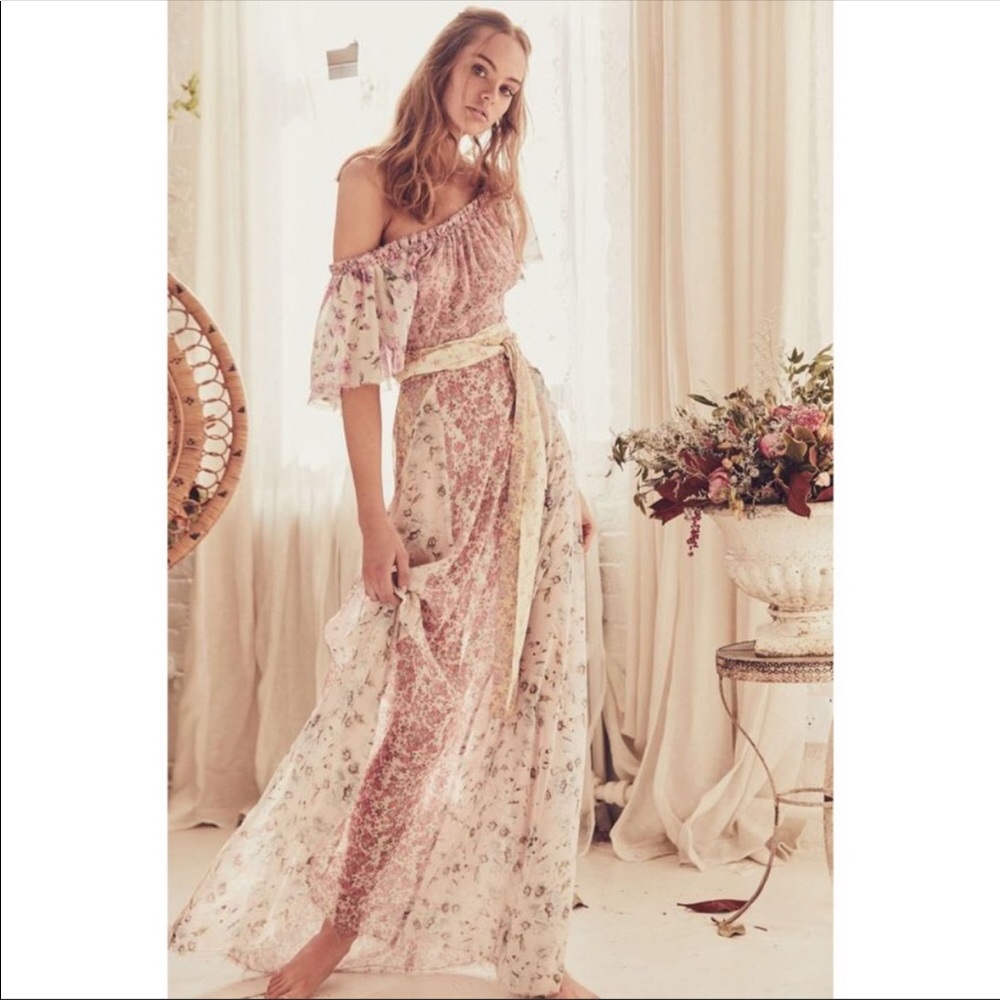 NWT LoveShackFancy Evelyn Maxi Dress